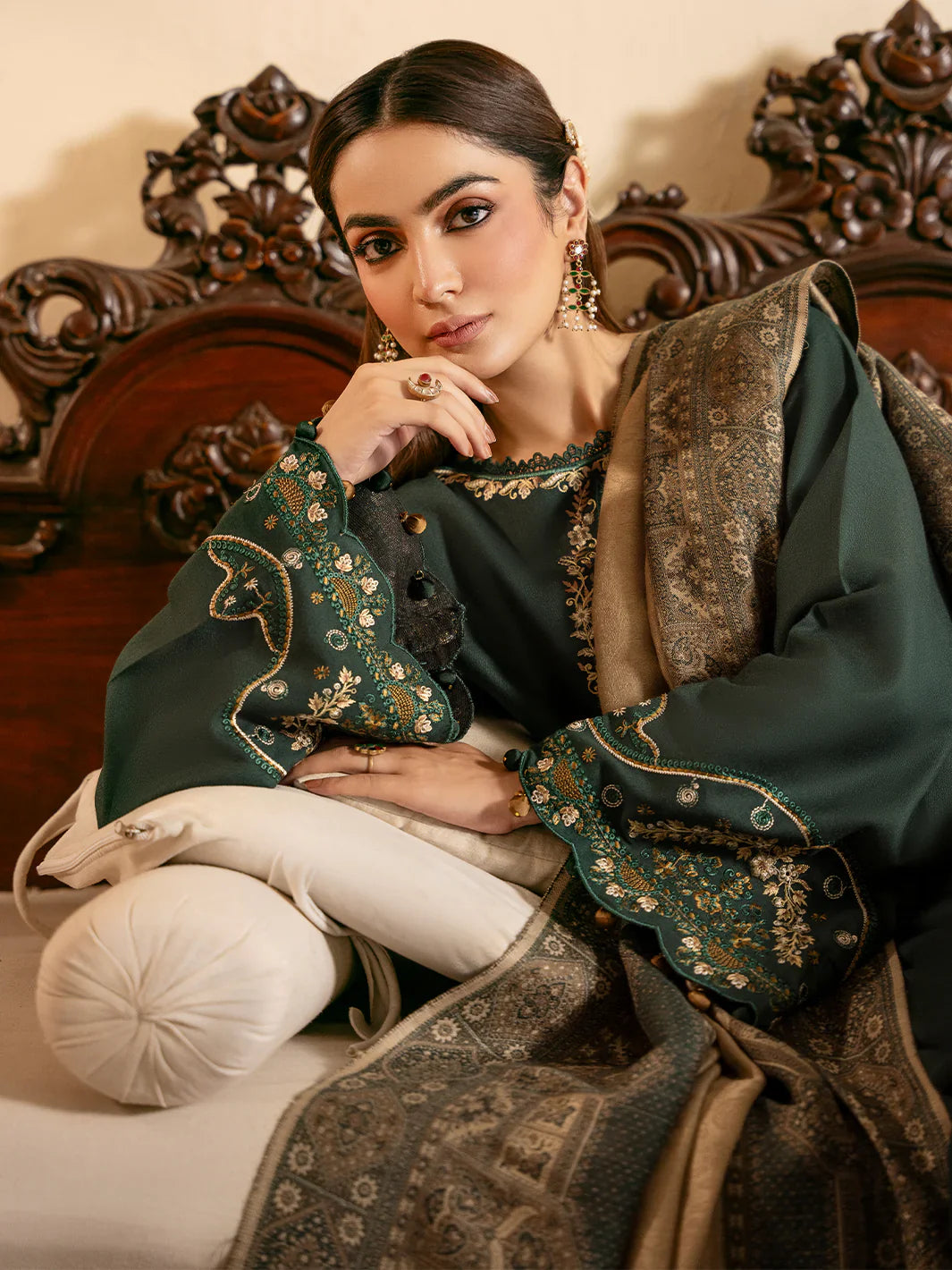 Unstitched Embroidered Lawn 3Pc Suit