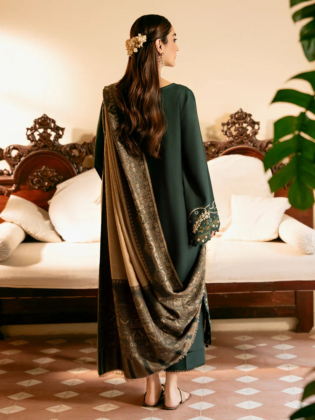 Unstitched Embroidered Lawn 3Pc Suit