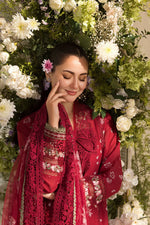 Unstitched Embroidered Lawn 3Pc Suit