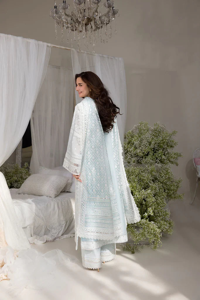 Unstitched Embroidered Lawn 3Pc Suit