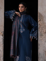 Unstitched Embroidered Lawn 3Pc Suit