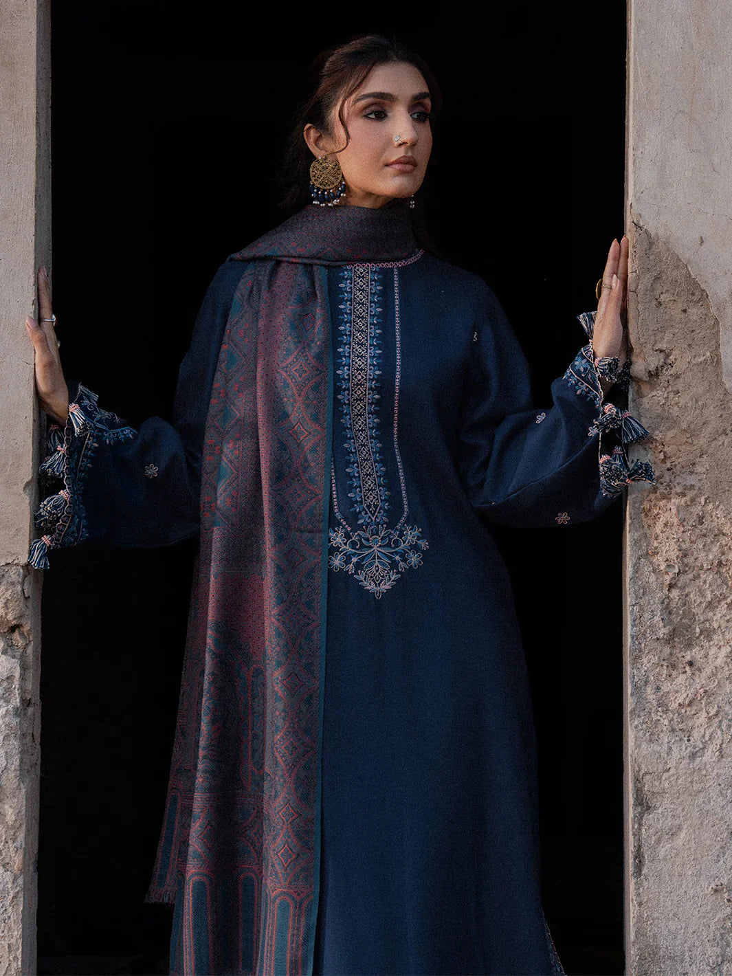 Unstitched Embroidered Lawn 3Pc Suit