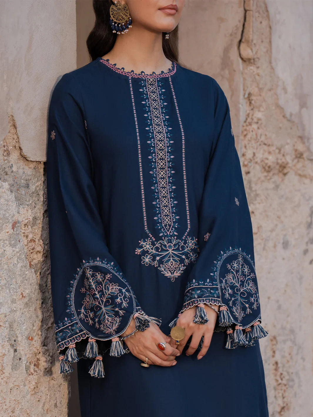 Unstitched Embroidered Lawn 3Pc Suit