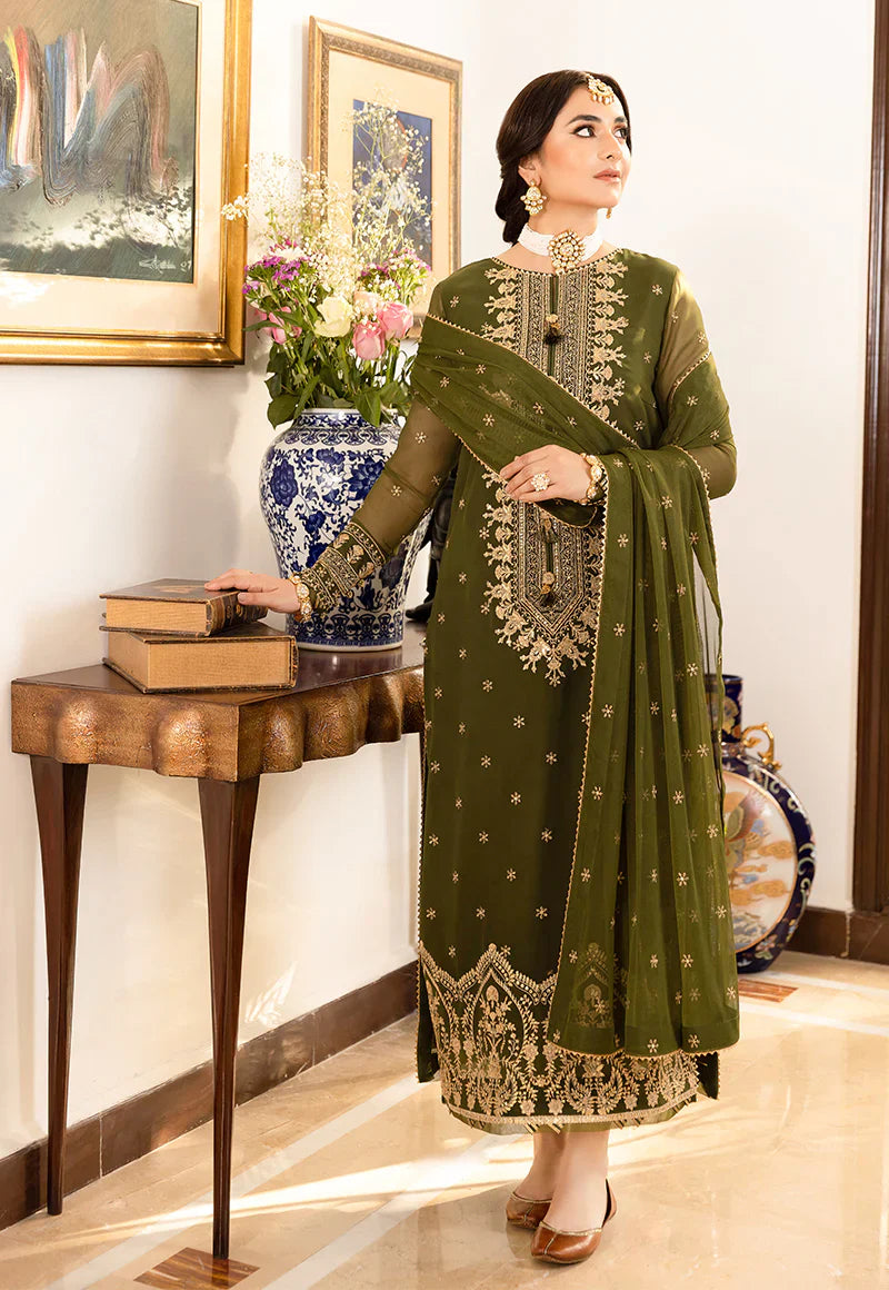 Unstitched Embroidered Lawn 3Pc Suit