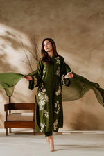 Unstitched Embroidered Lawn 3Pc Suit