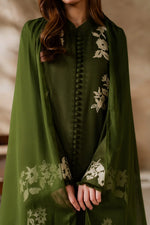 Unstitched Embroidered Lawn 3Pc Suit