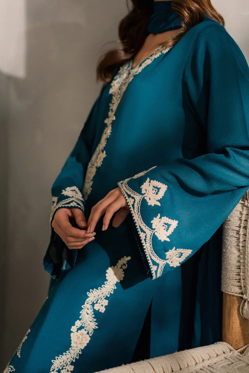 Unstitched Embroidered Lawn 3Pc Suit