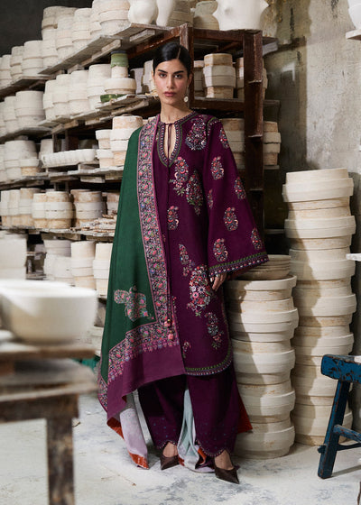 Unstitched Embroidered Lawn 3Pc Suit