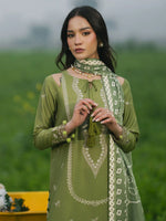 Unstitched Embroidered Lawn 3Pc Suit