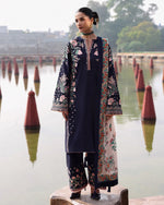 Unstitched Embroidered Lawn 3Pc Suit