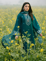 Unstitched Embroidered Lawn 3Pc Suit