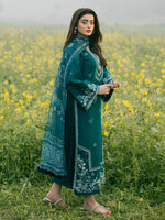 Unstitched Embroidered Lawn 3Pc Suit