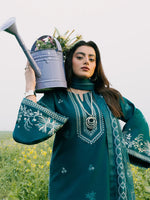 Unstitched Embroidered Lawn 3Pc Suit