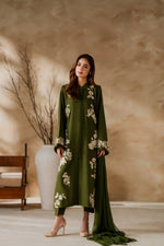 Unstitched Embroidered Lawn 3Pc Suit