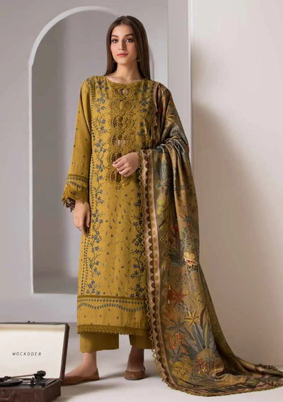 Unstitched Embroidered Lawn 3Pc Suit