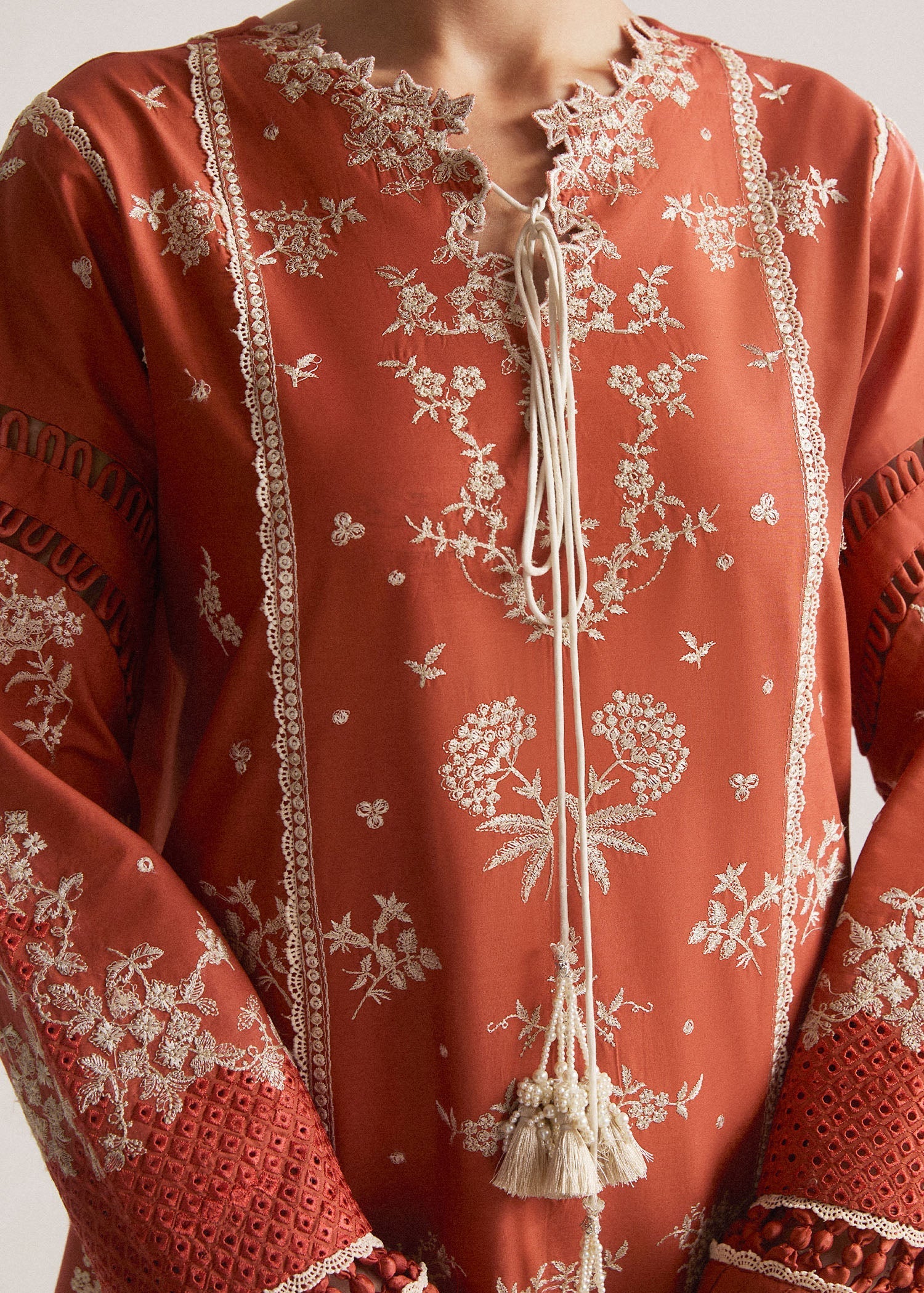 Unstitched Embroidered Lawn 3Pc Suit