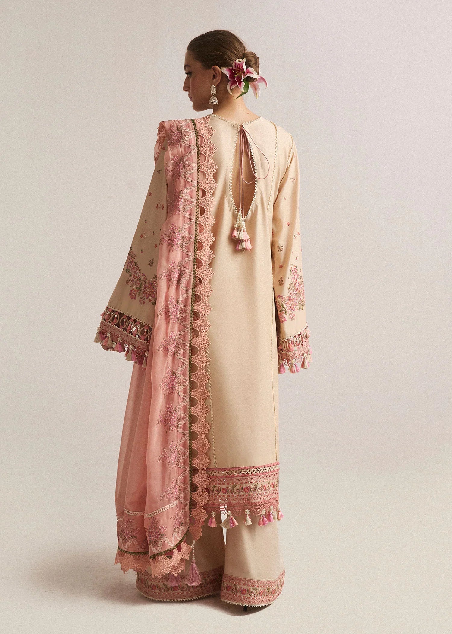 Unstitched Embroidered Lawn 3Pc Suit