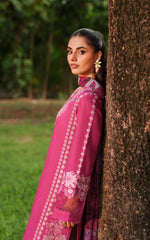 Unstitched Embroidered Lawn 3Pc Suit