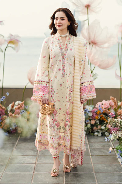 Unstitched Embroidered Lawn 3Pc Suit