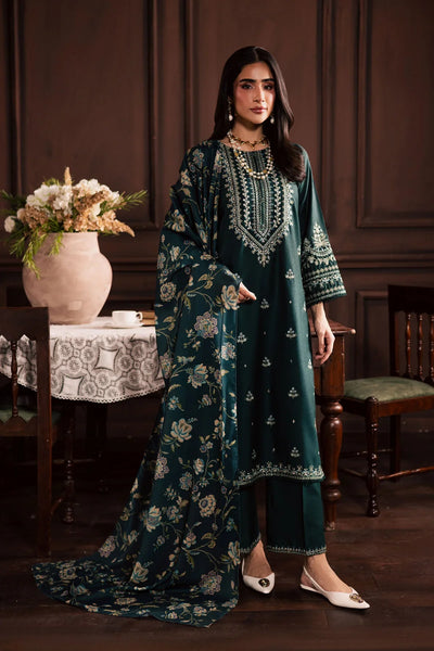 Unstitched Embroidered Lawn 3Pc Suit