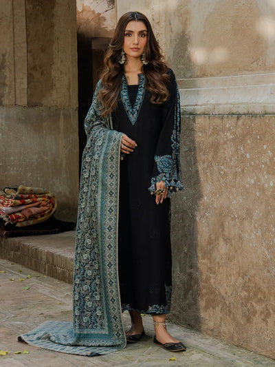 Unstitched Embroidered Lawn 3Pc Suit