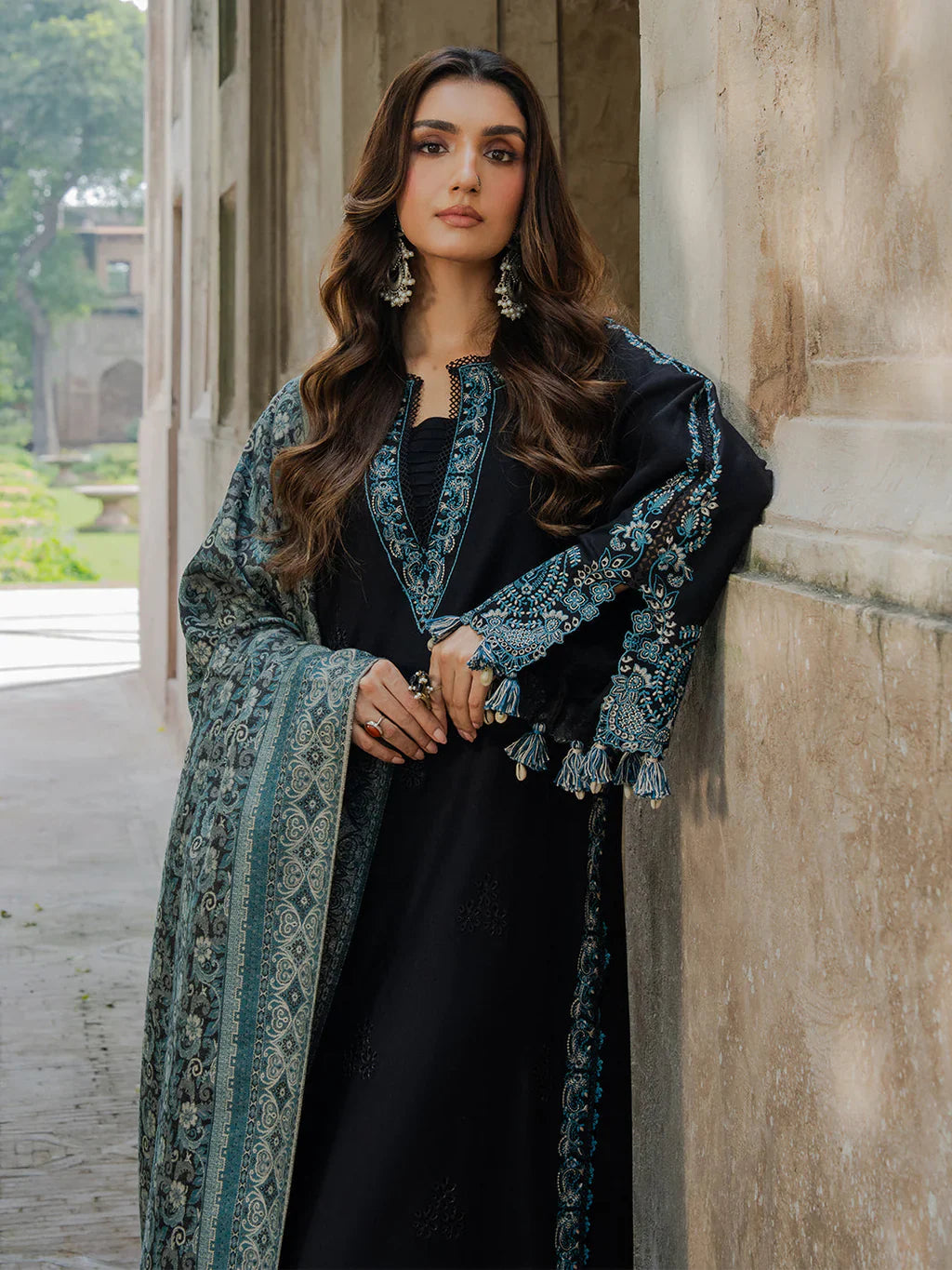Unstitched Embroidered Lawn 3Pc Suit