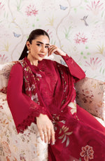 Unstitched Embroidered Lawn 3Pc Suit