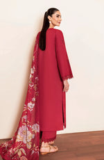 Unstitched Embroidered Lawn 3Pc Suit