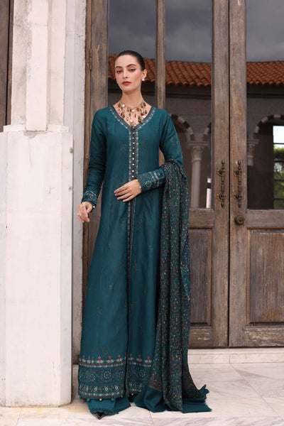 Unstitched Embroidered Lawn 3Pc Suit