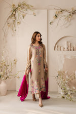 Unstitched Embroidered Lawn 3Pc Suit