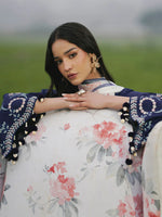Unstitched Embroidered Lawn 3Pc Suit