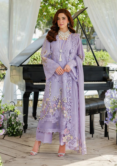 Unstitched Embroidered Lawn 3Pc Suit