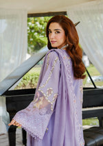 Unstitched Embroidered Lawn 3Pc Suit