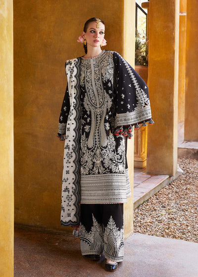 Unstitched Embroidered Lawn 3Pc Suit