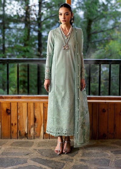 Unstitched Embroidered Lawn 3Pc Suit