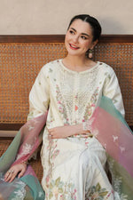 Unstitched Embroidered Lawn 3Pc Suit