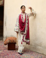Unstitched Embroidered Lawn 3Pc Suit