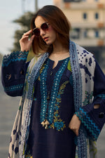 Unstitched Embroidered Lawn 3Pc Suit