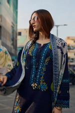 Unstitched Embroidered Lawn 3Pc Suit