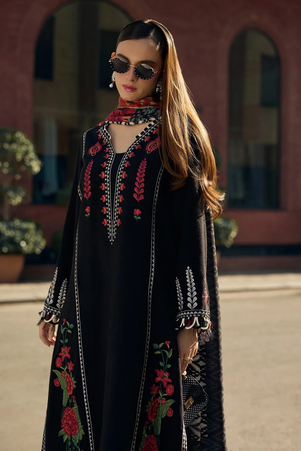Unstitched Embroidered Lawn 3Pc Suit